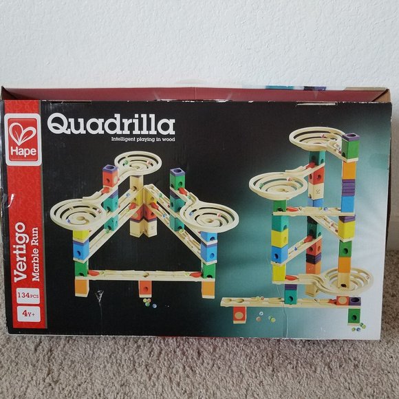 Hape Toys Hape Quadrilla Wooden Marble Run Construction Vertigo